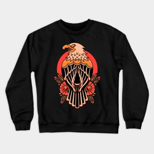 strong eagle tattoo Crewneck Sweatshirt